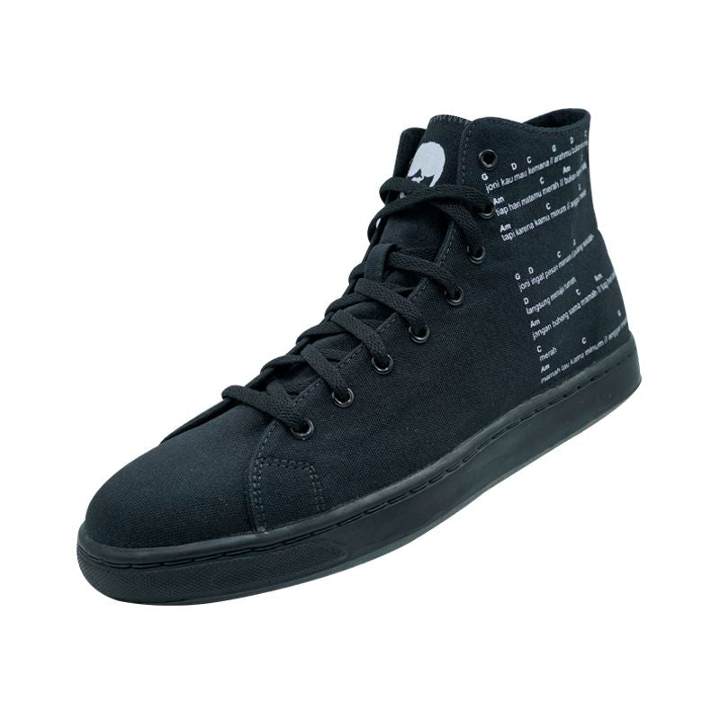 League J-Street SD Anggur Merah Black/White Loafers Pria
