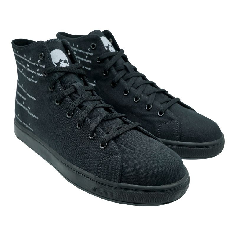 League J-Street SD Anggur Merah Black/White Loafers Pria