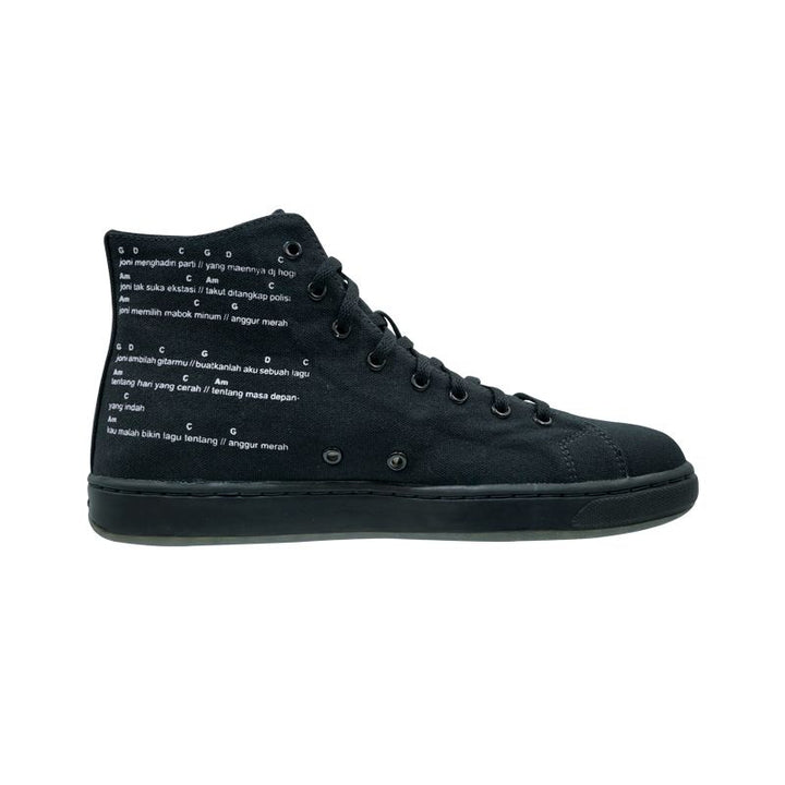 League J-Street SD Anggur Merah Black/White Loafers Pria