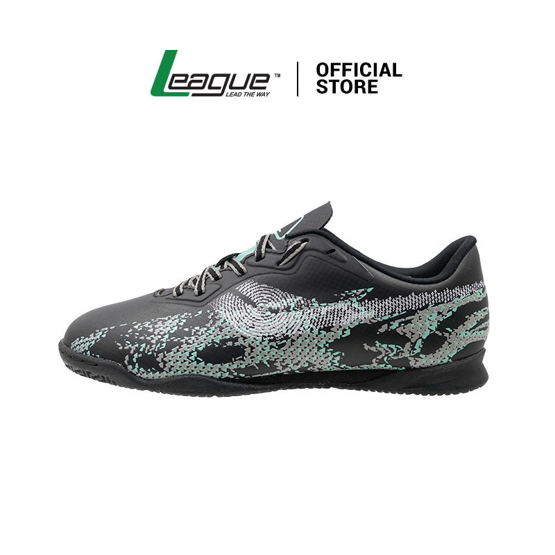 League Electro Black/Green Sepatu Futsal Pria