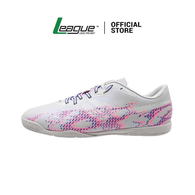 League Electro Grey/Purple Sepatu Futsal Pria