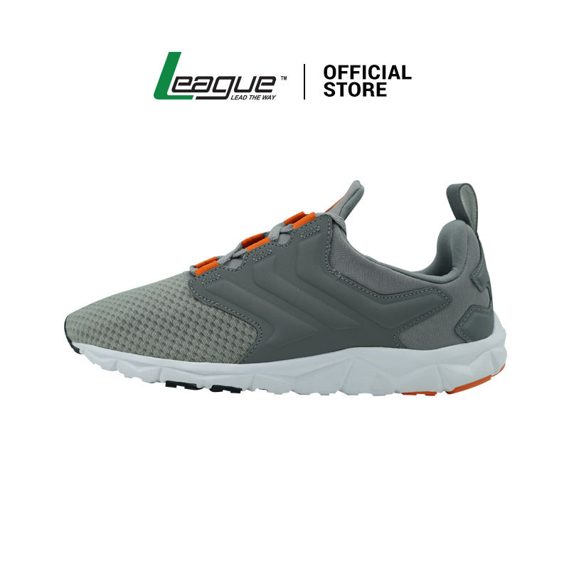 League Sterling U Grey/Orange Slip On Pria