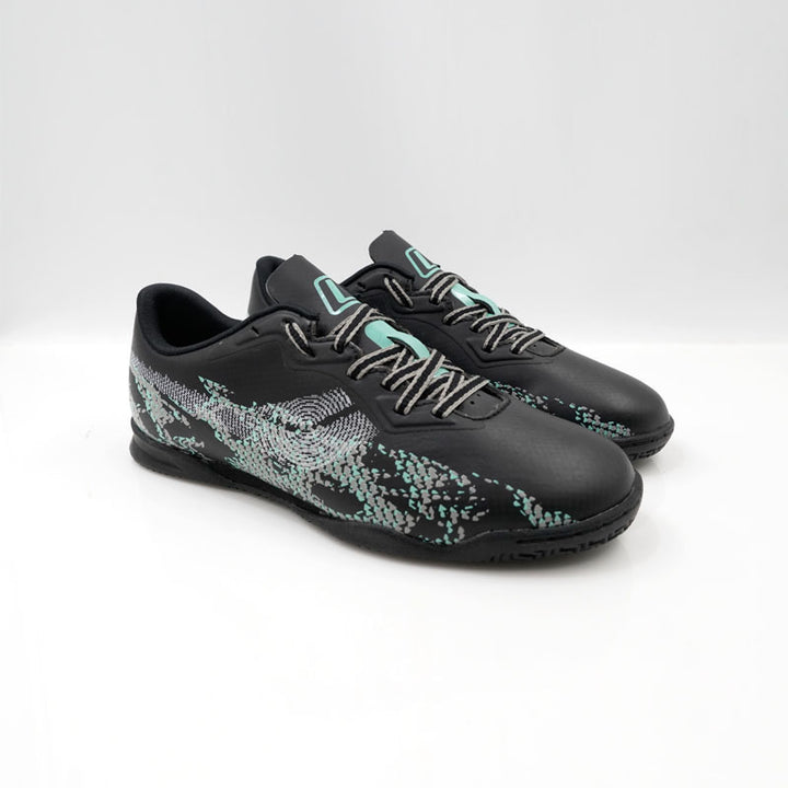 League Electro Black/Green Sepatu Futsal Pria