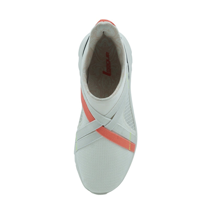 League IU White/Red Loafers Wanita