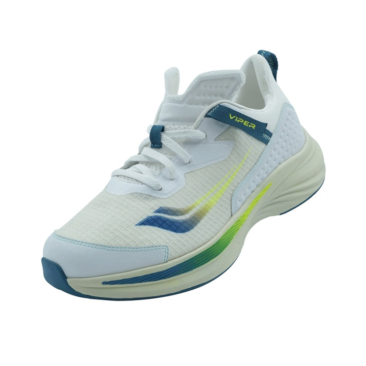 League Viper U White/Green Sepatu Running Pria