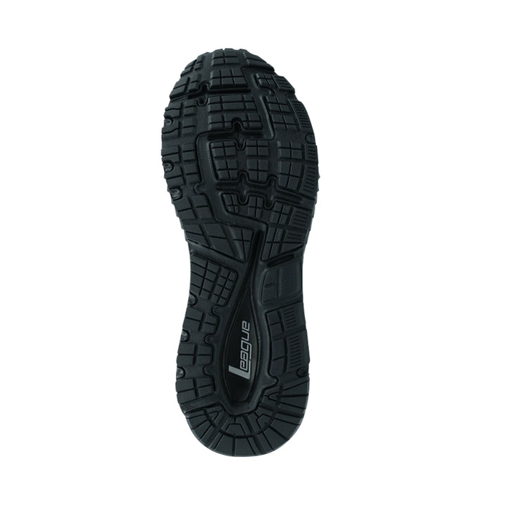 League Kumo 2 Black/Black Sepatu Running Pria