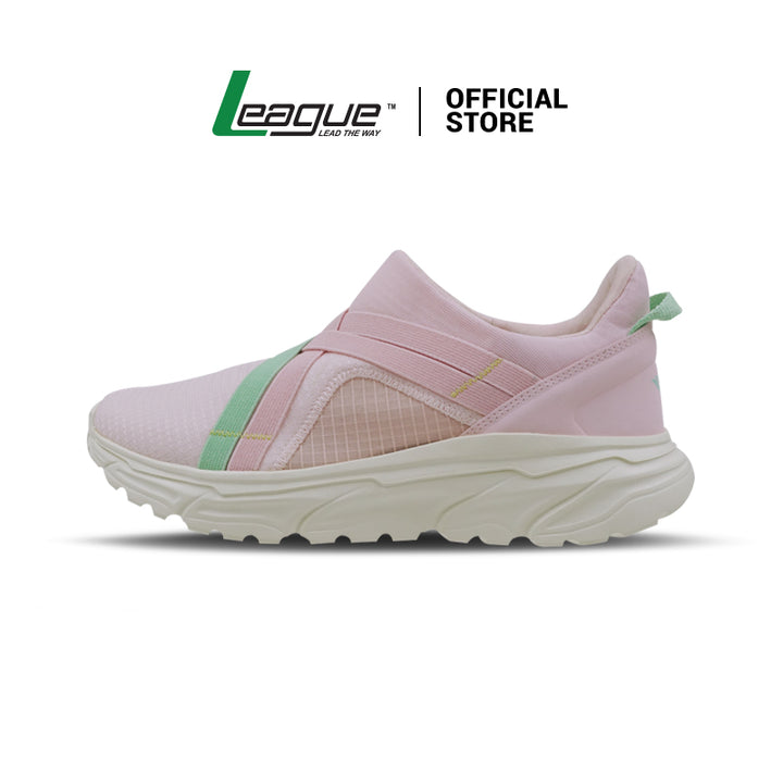 IU Pink/Green Slip-On Wanita