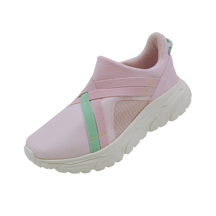 IU Pink/Green Slip-On Wanita