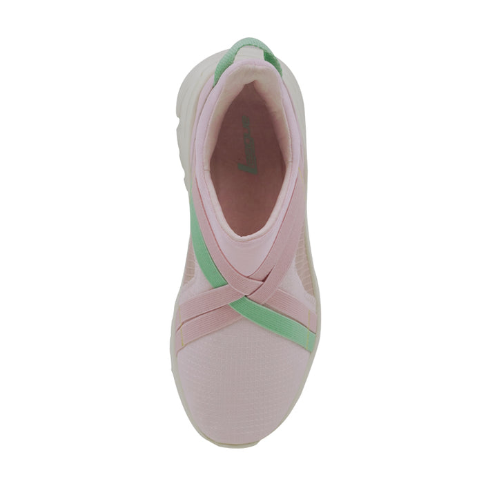 IU Pink/Green Slip-On Wanita