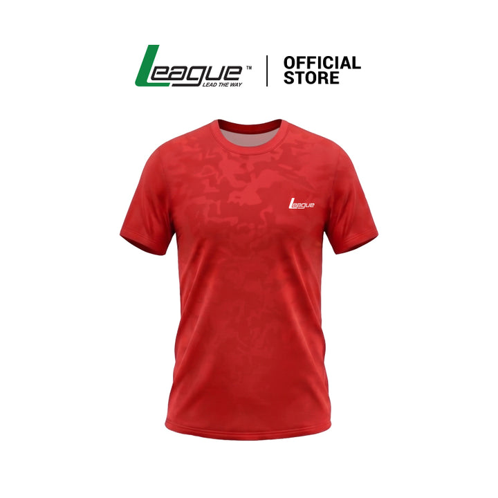Jacquard Basic Merah Jersey Lari Pria