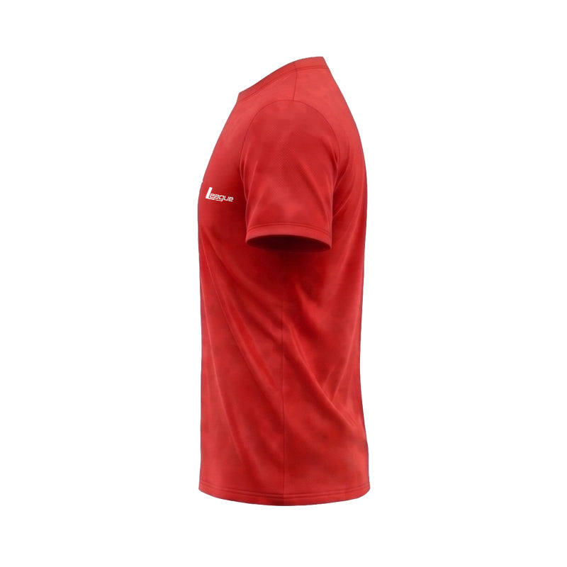 Jacquard Basic Merah Jersey Lari Pria