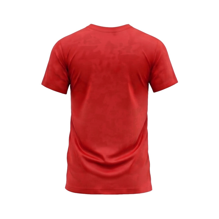 Jacquard Basic Merah Jersey Lari Pria
