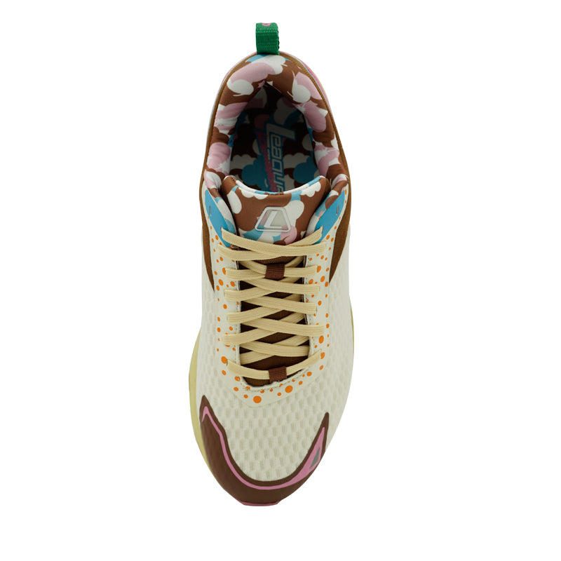 League Kevinswork X League White/Pink Sepatu Running Pria