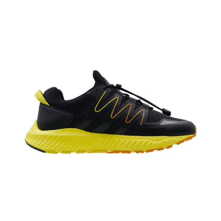 League KUMO 2 Black/Yellow Sepatu Running Pria