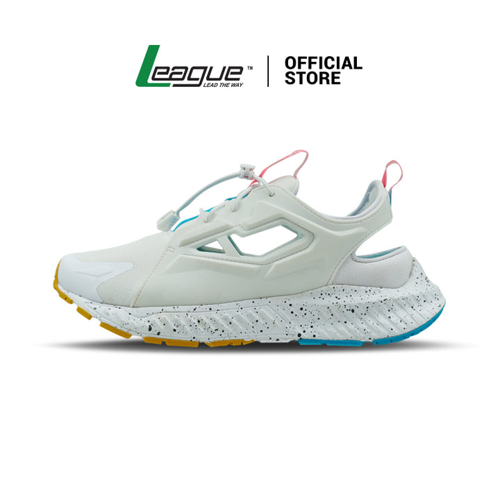 Ghiza White/Blue Running Shoes Women