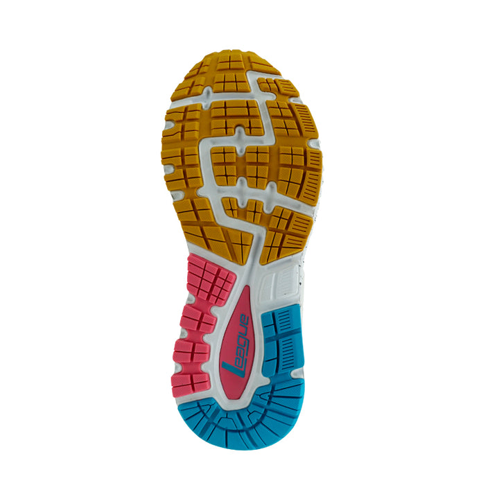 Ghiza White/Blue Running Shoes Women