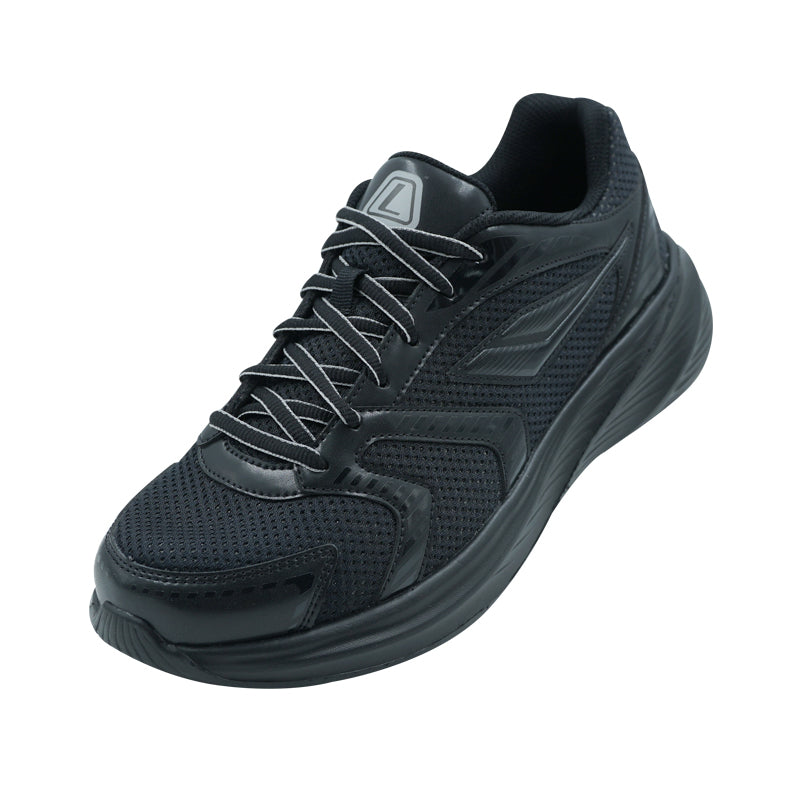 League Decra X U Black/Grey Sepatu Running Pria