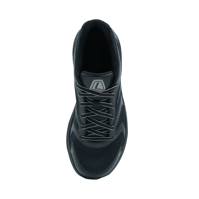 League Decra X U Black/Grey Sepatu Running Pria