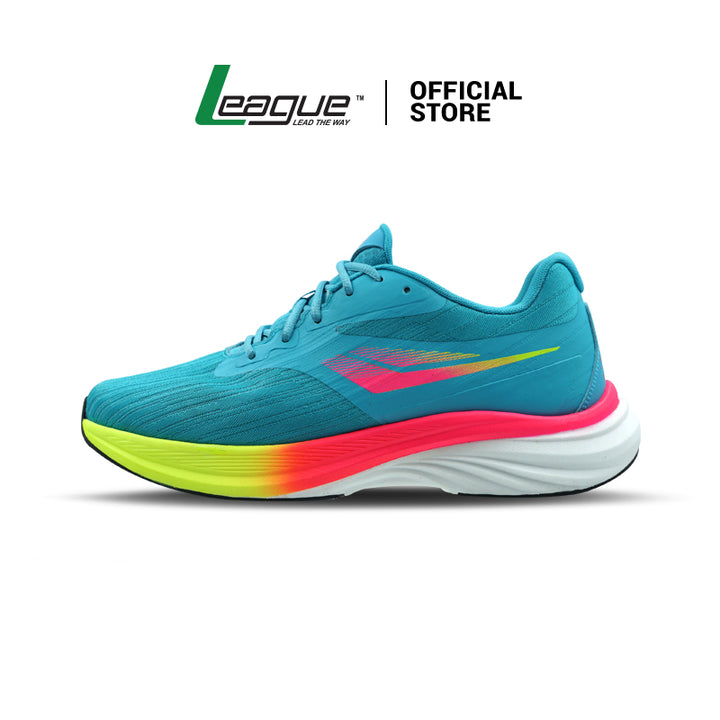 League Neorun U Blue/Pink Sepatu Running Pria