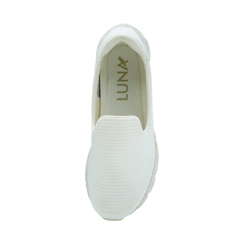 Luna Craftedknit Putih/Abu-abu Lifestyle Wanita