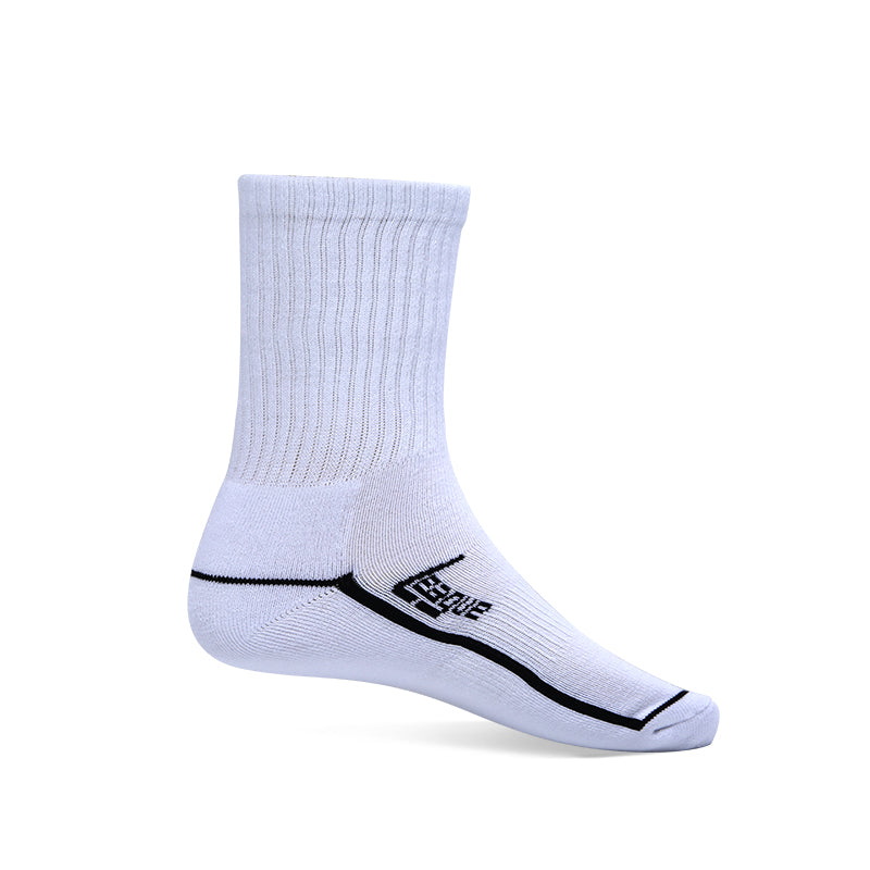 League Basic Cushion Crew White Kaos Kaki Lifestyle