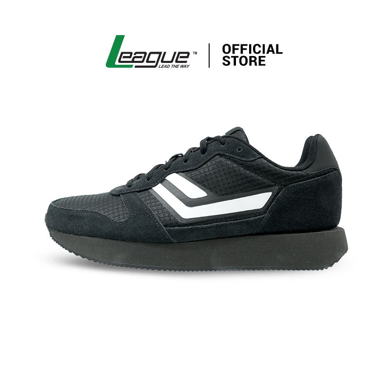 League STRV 2 Black/White Loafers Pria