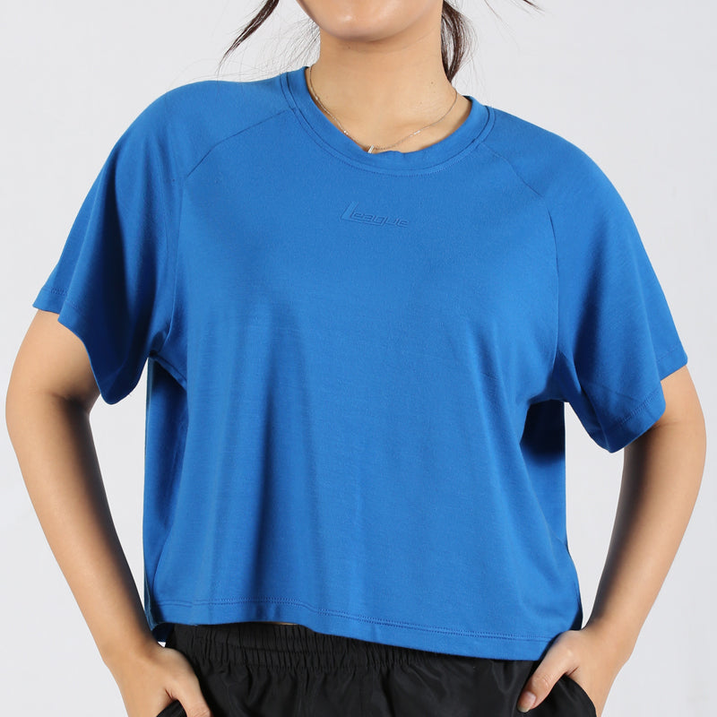 League Apparel Lifestyle Women Amarie Crop Tee FW25WAT3444H