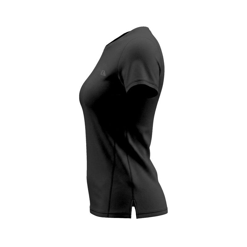 W Essential Black SS Jersey Wanita