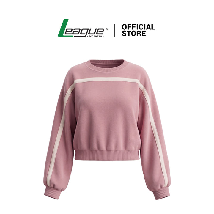 W Katty Crop Pink Sweatshirt Lifestyle Women
