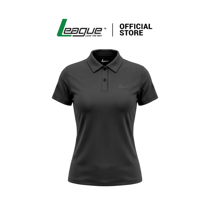 W Khansa Kaos Polo Hitam Wanita