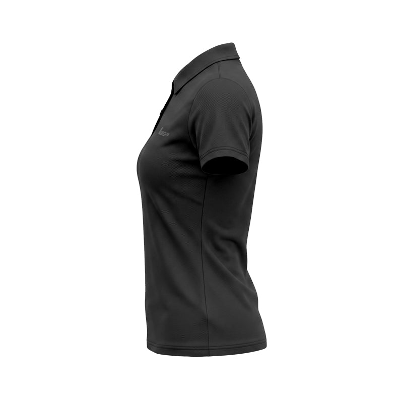 W Khansa Kaos Polo Hitam Wanita