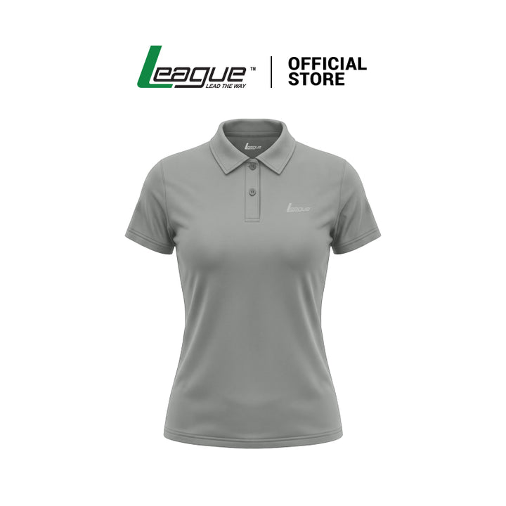 Polo Shirt Khansa Abu-abu Wanita