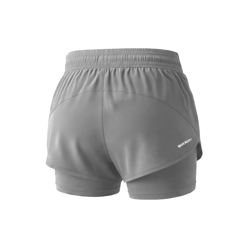 W Neolite 3.5" Grey Running Shorts Women